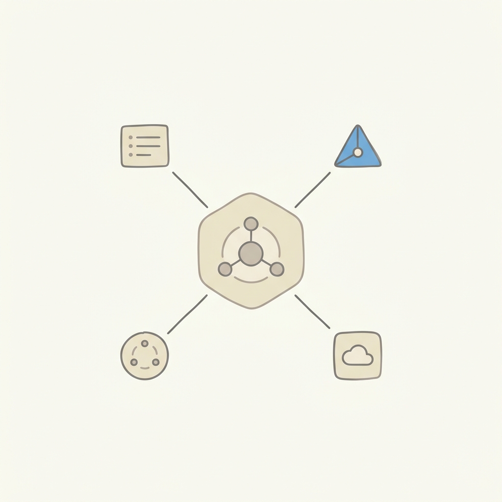 Enterprise LLM API infrastructure illustration